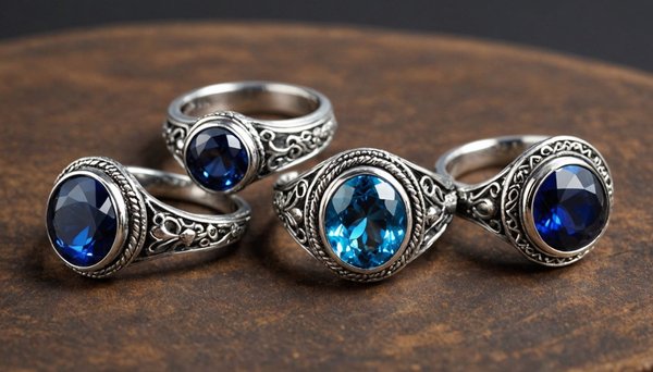 Éblouissez avec notre collection de bagues argent pierre bleue